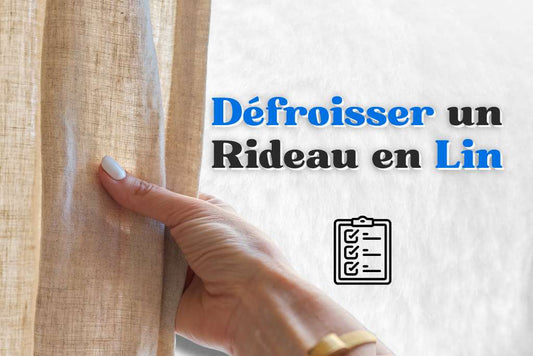 Défroisser un rideau en Lin