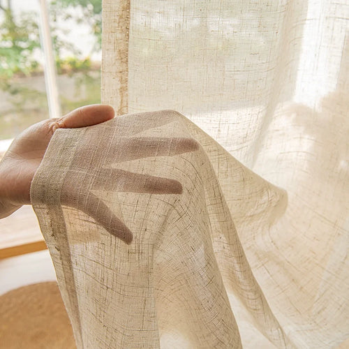 Rideau en Lin Classique Beige