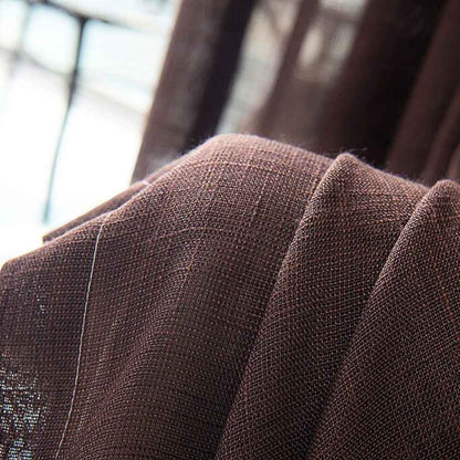 Rideau en Lin Marron