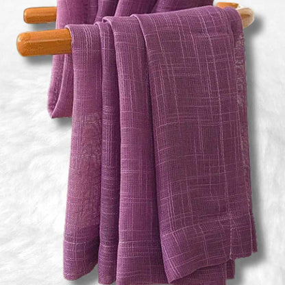 Rideau en Lin Violet 
