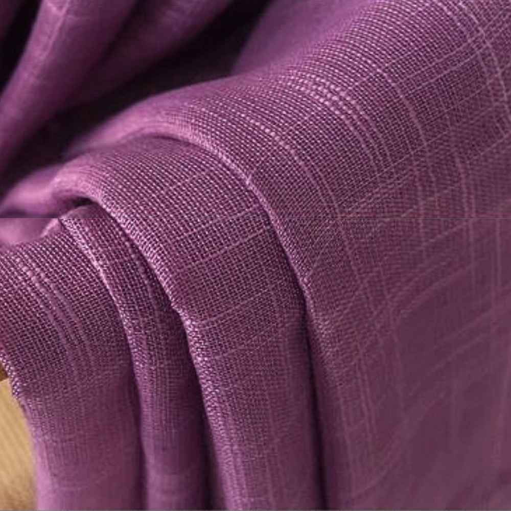 Rideau en Lin Violet en détails